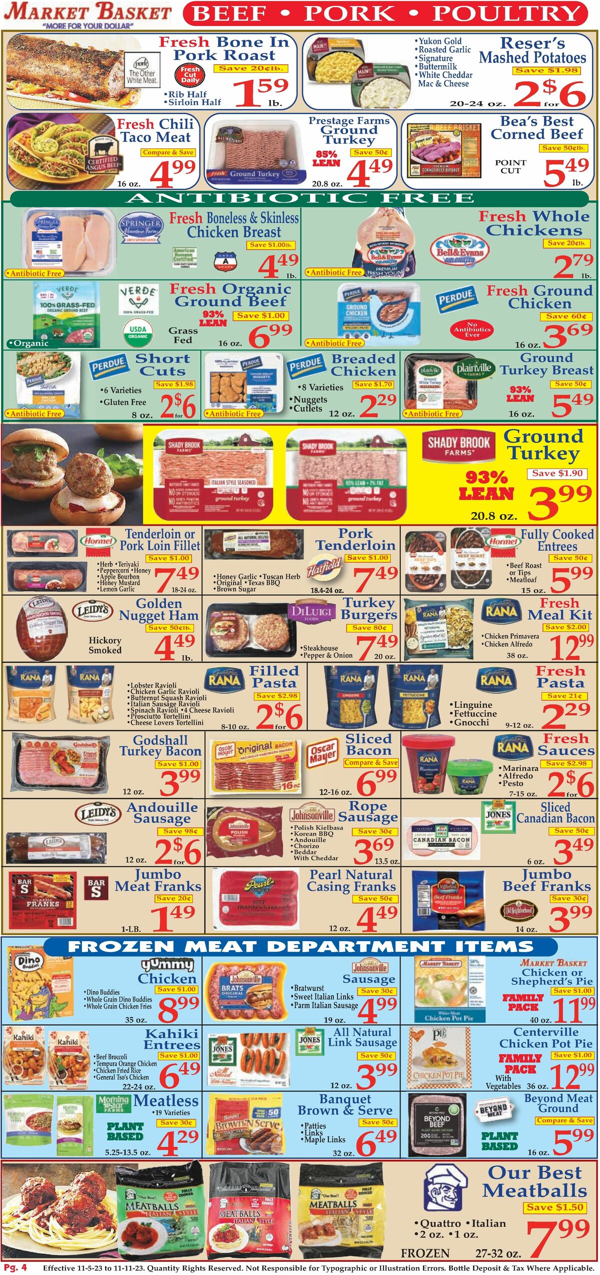 Market Basket Weekly Ad from November 5