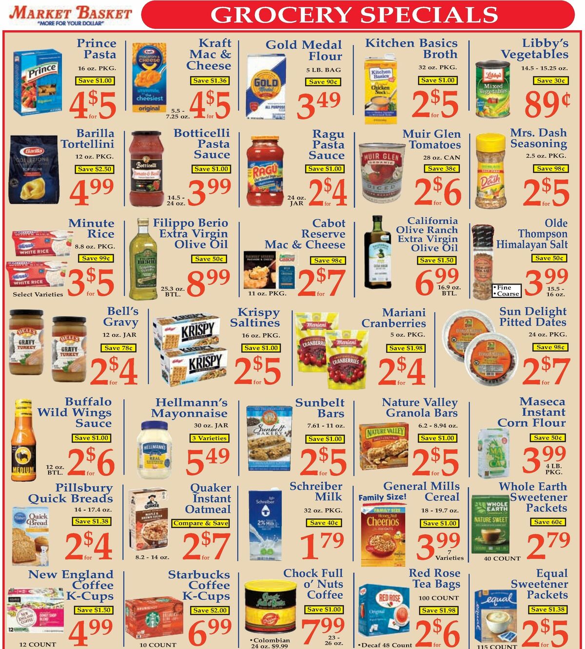 Market Basket Weekly Ad from November 5