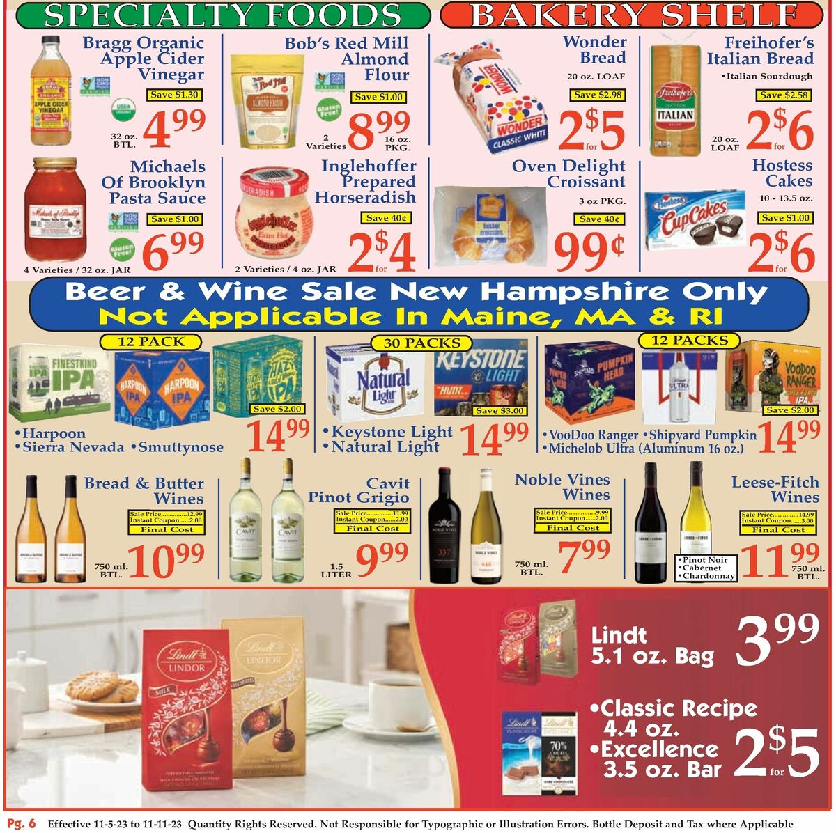 Market Basket Weekly Ad from November 5