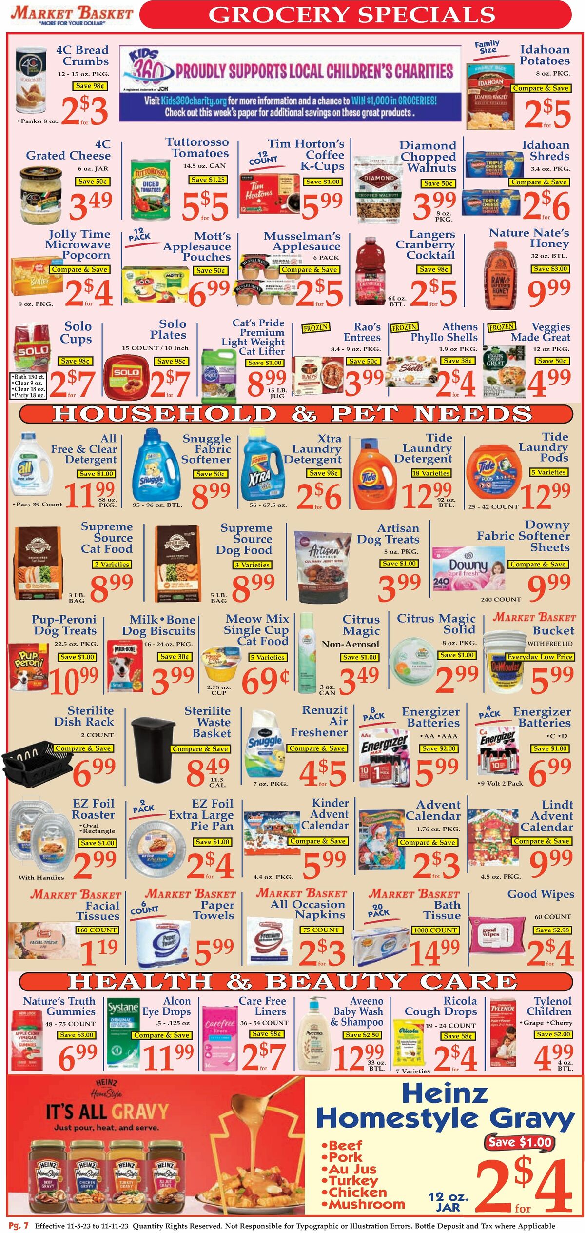 Market Basket Weekly Ad from November 5