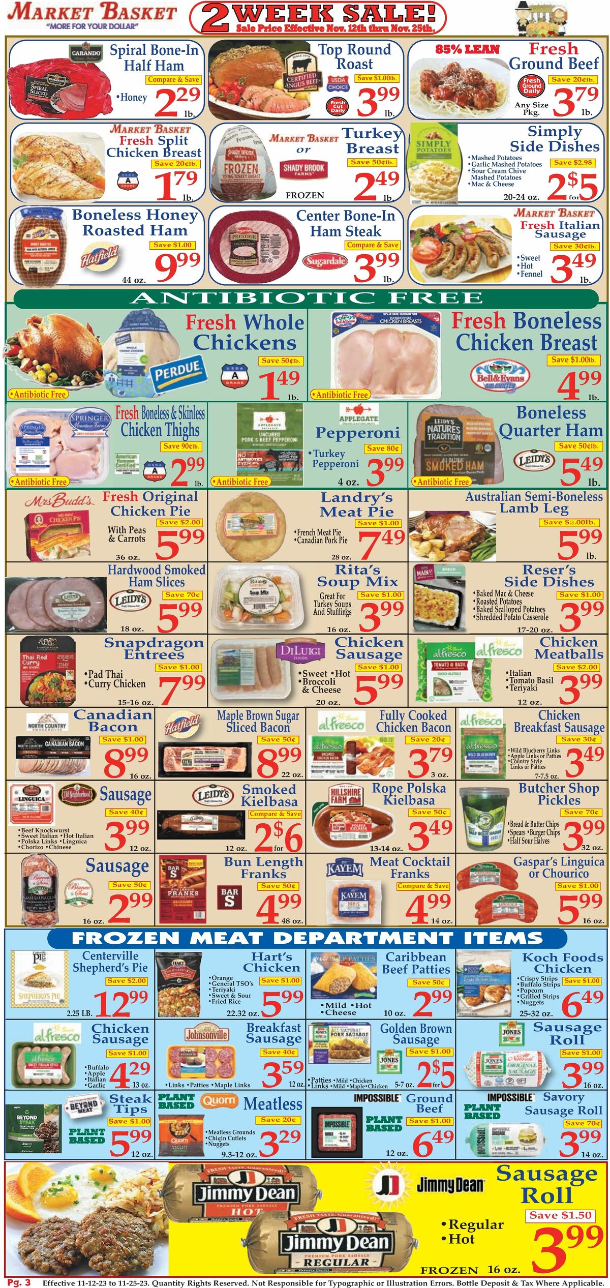 Market Basket Weekly Ad from November 12