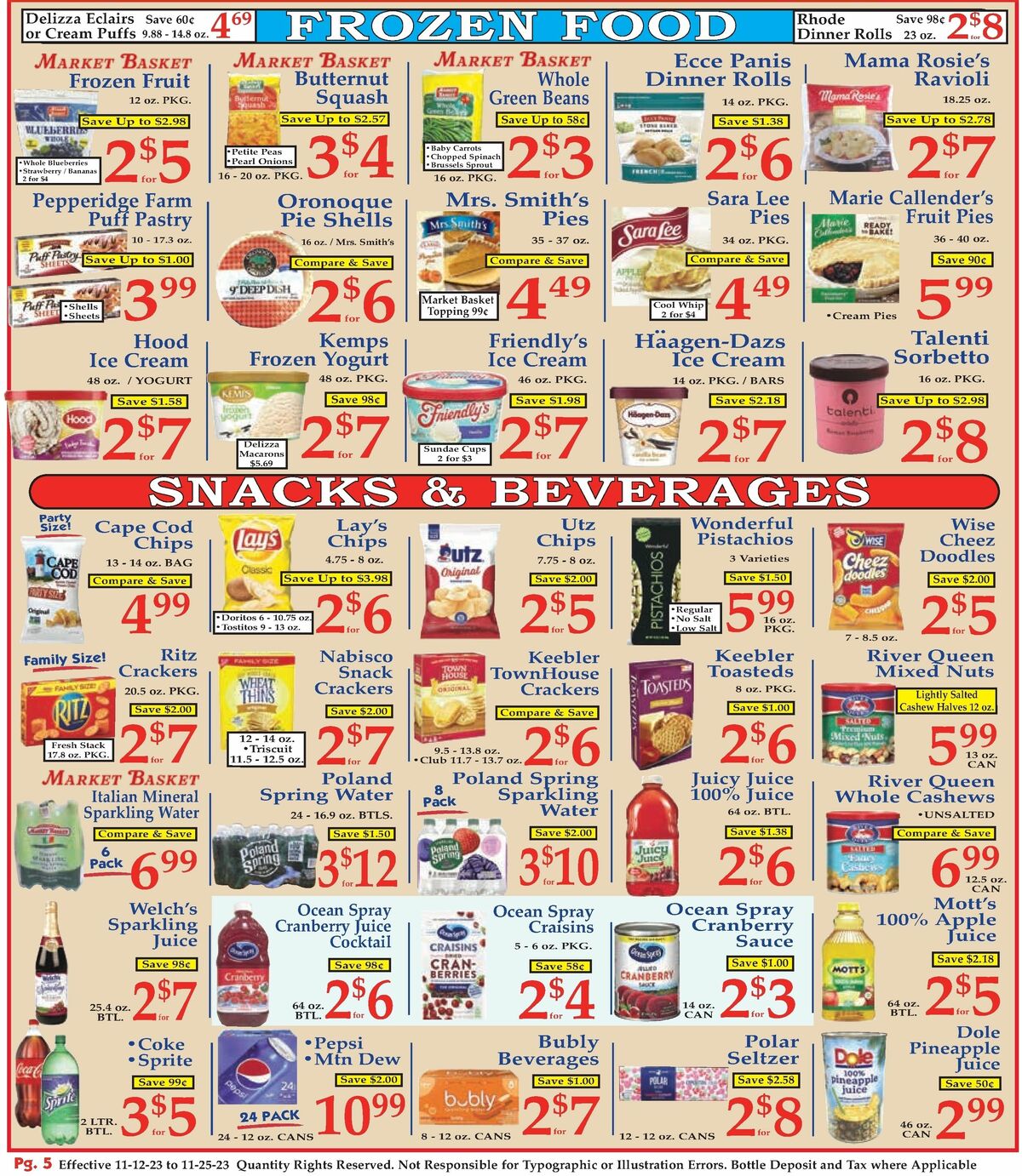 Market Basket Weekly Ad from November 12