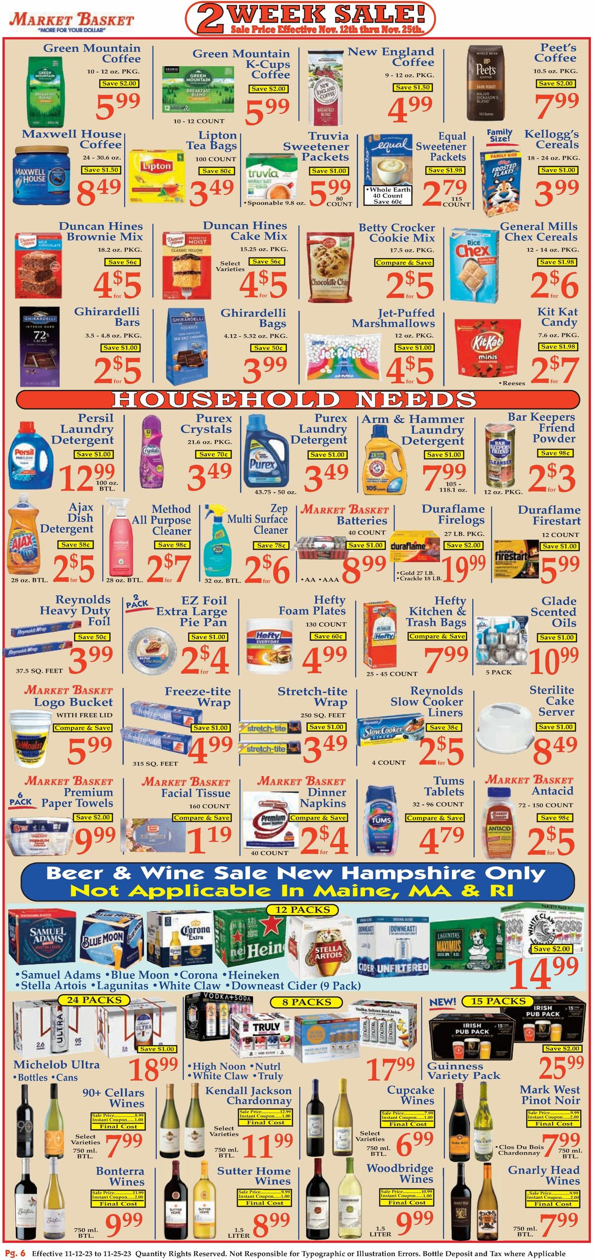 Market Basket Weekly Ad from November 12