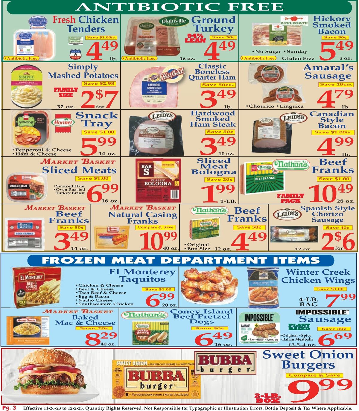 Market Basket Weekly Ad from November 26