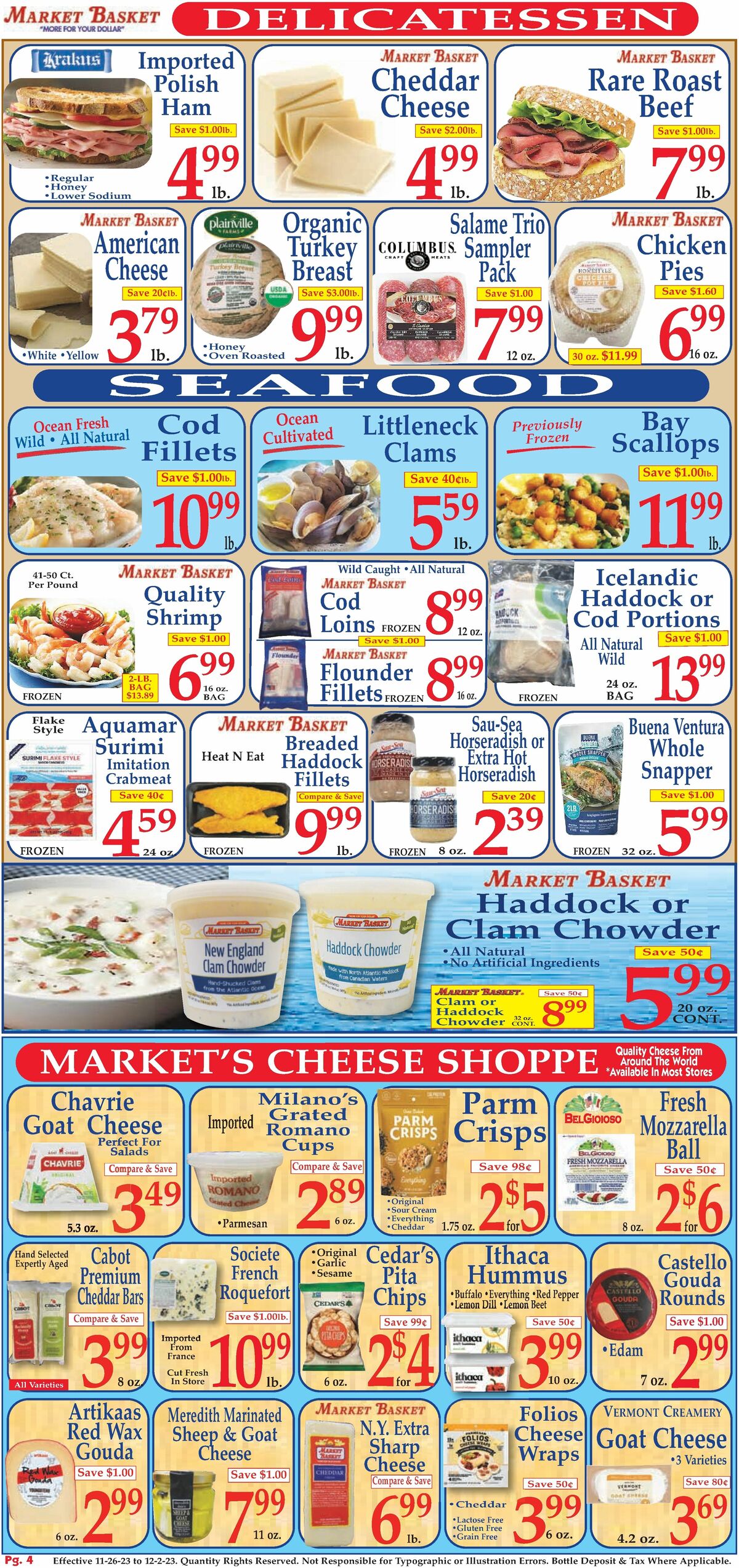 Market Basket Weekly Ad from November 26