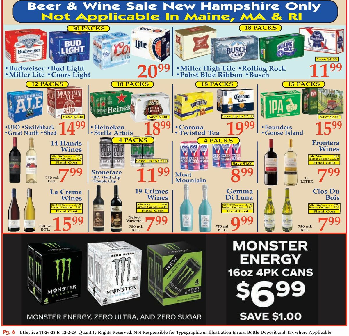 Market Basket Weekly Ad from November 26