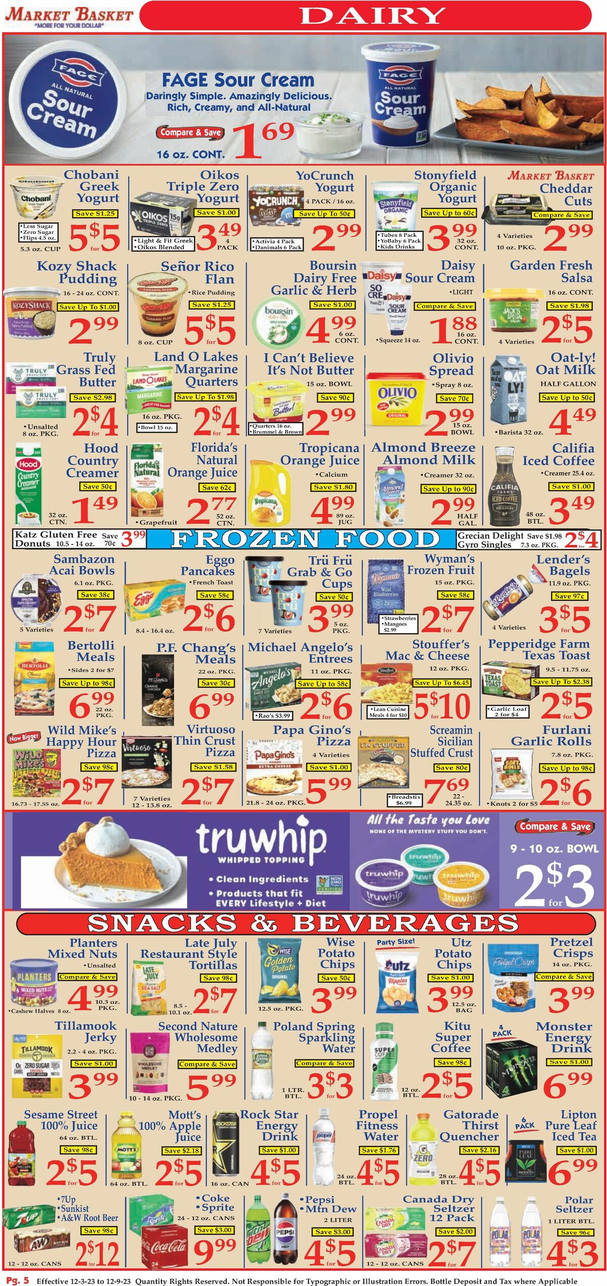 Market Basket Weekly Ad from December 3