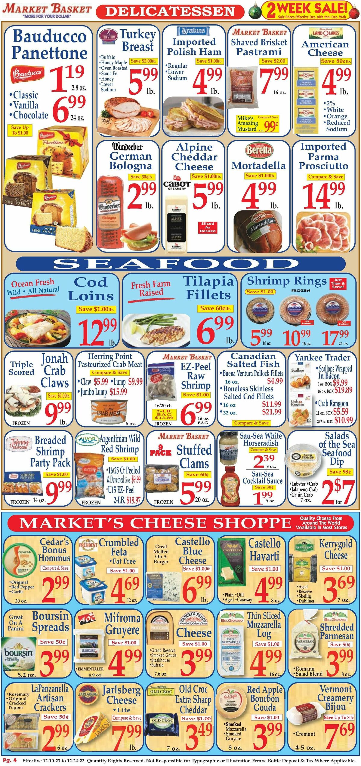 Market Basket Weekly Ad from December 10