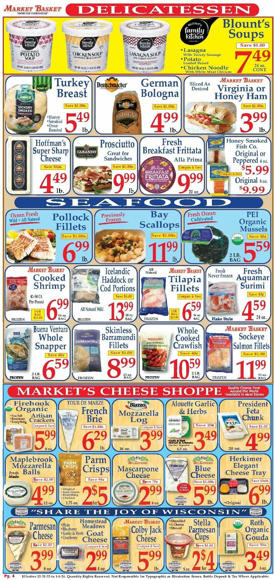 Market Basket Weekly Ad from December 31