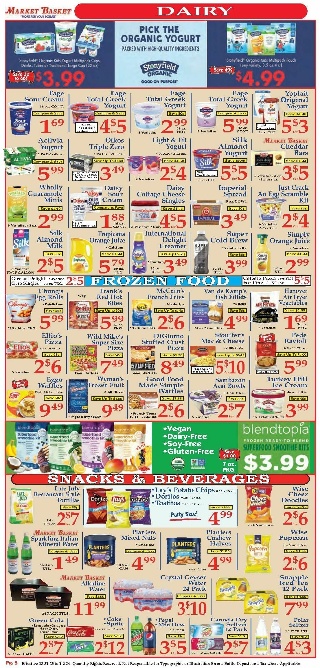 Market Basket Weekly Ad from December 31