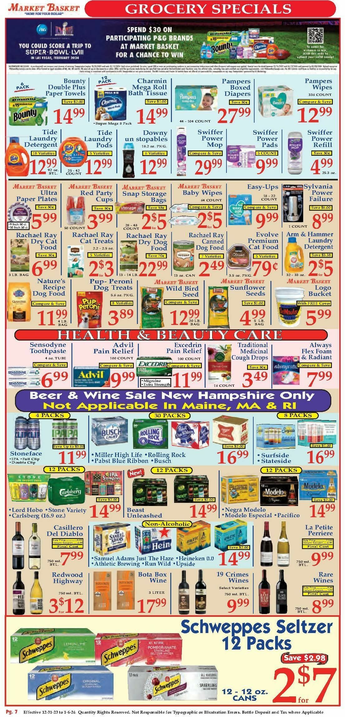 Market Basket Weekly Ad from December 31