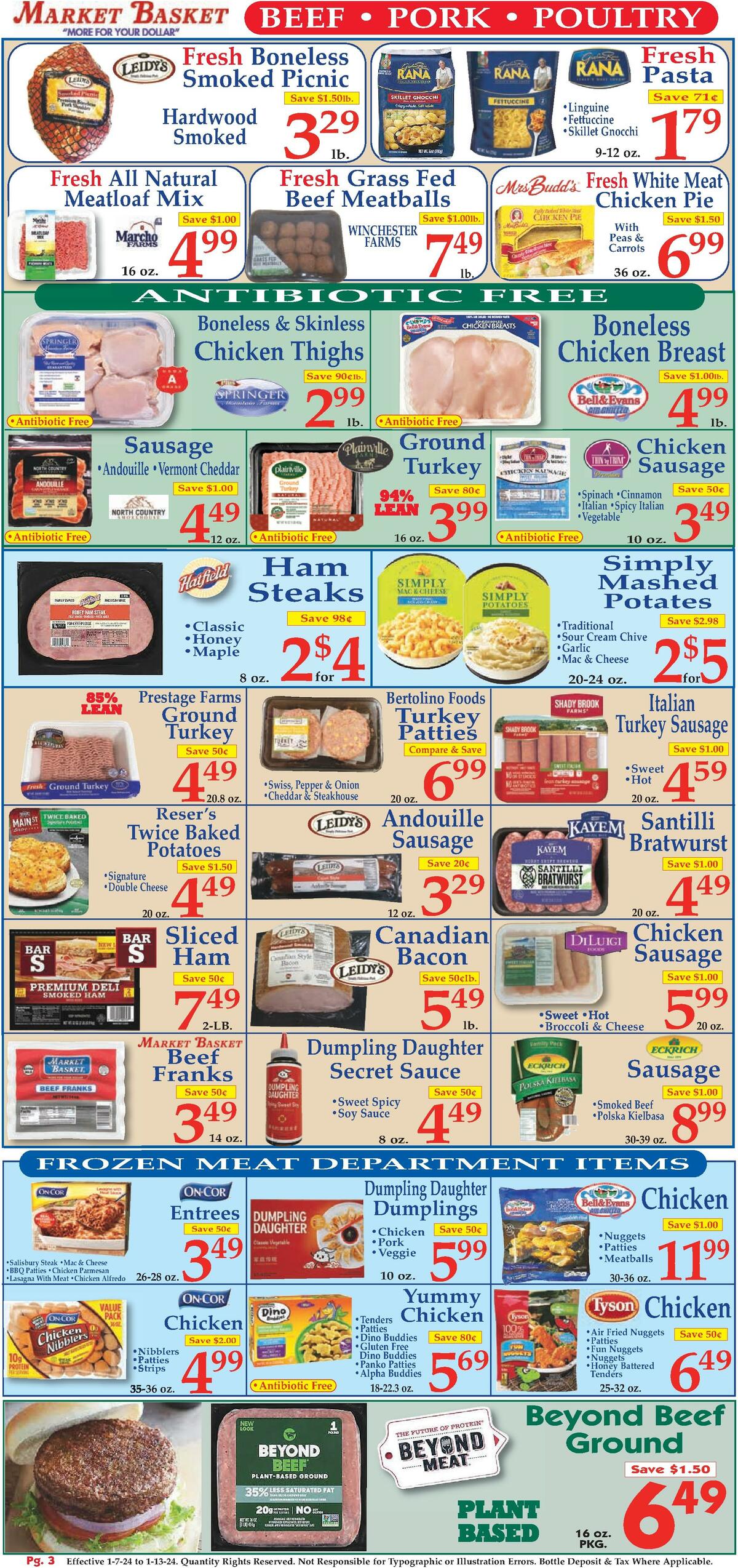 Market Basket Weekly Ad from January 7