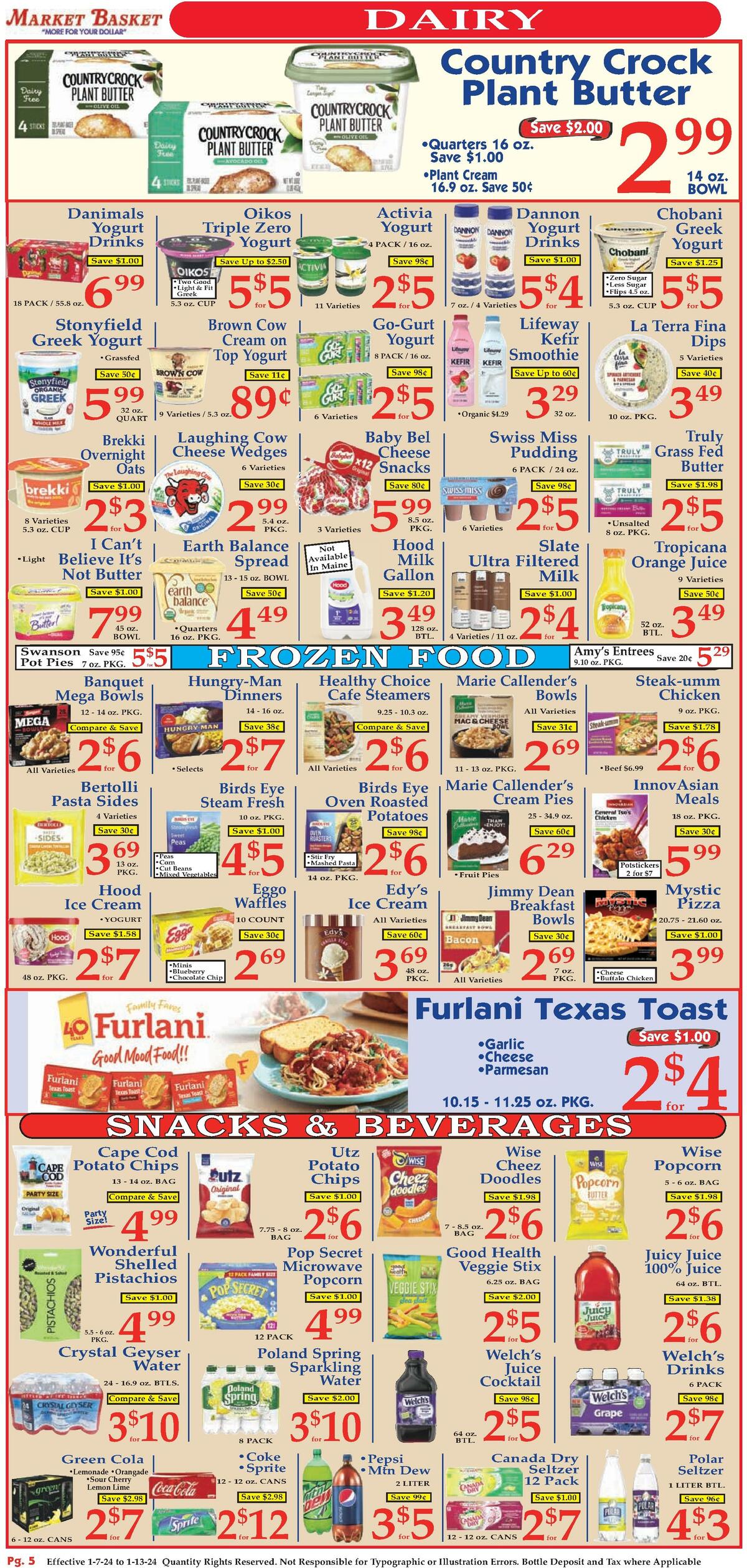 Market Basket Weekly Ad from January 7