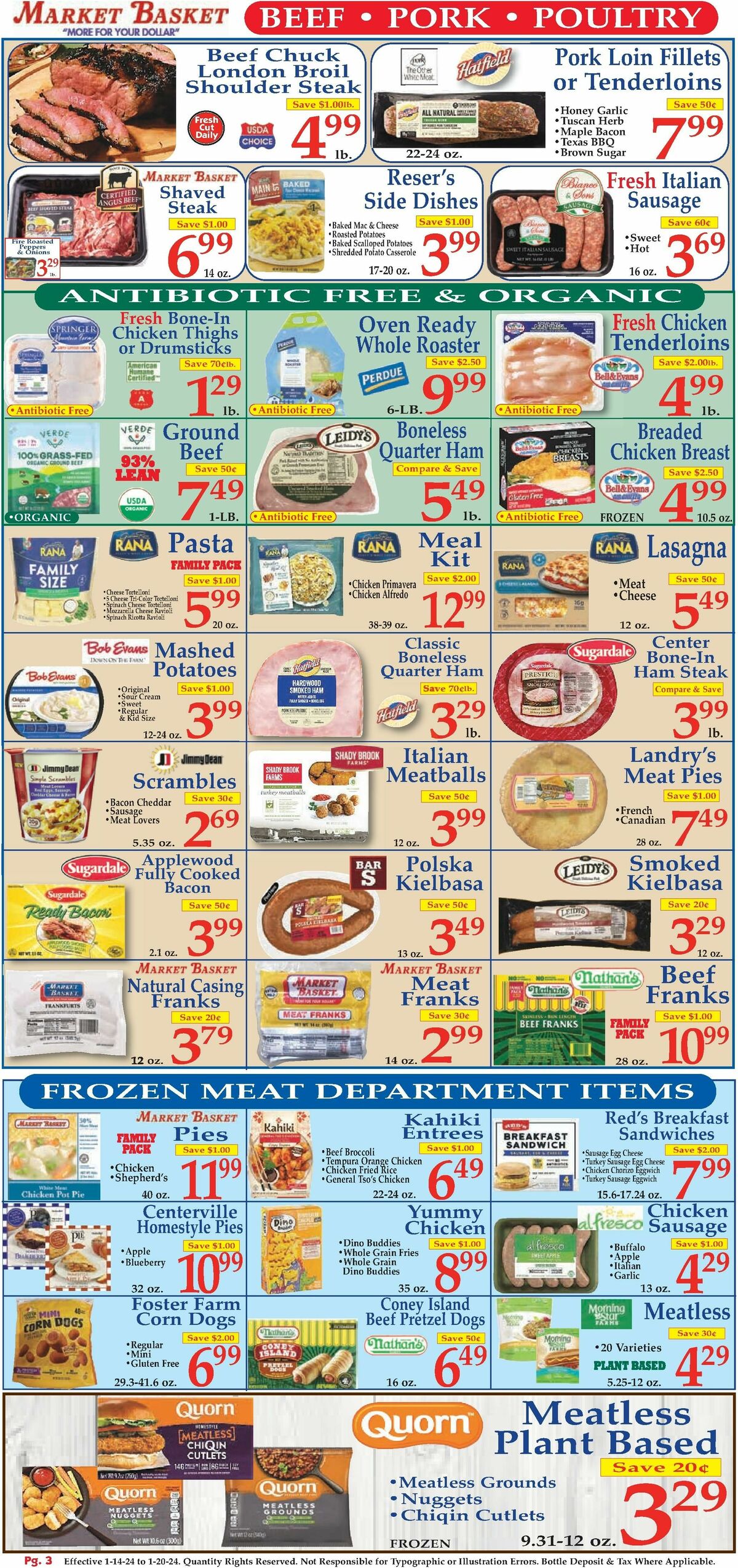 Market Basket Weekly Ad from January 14