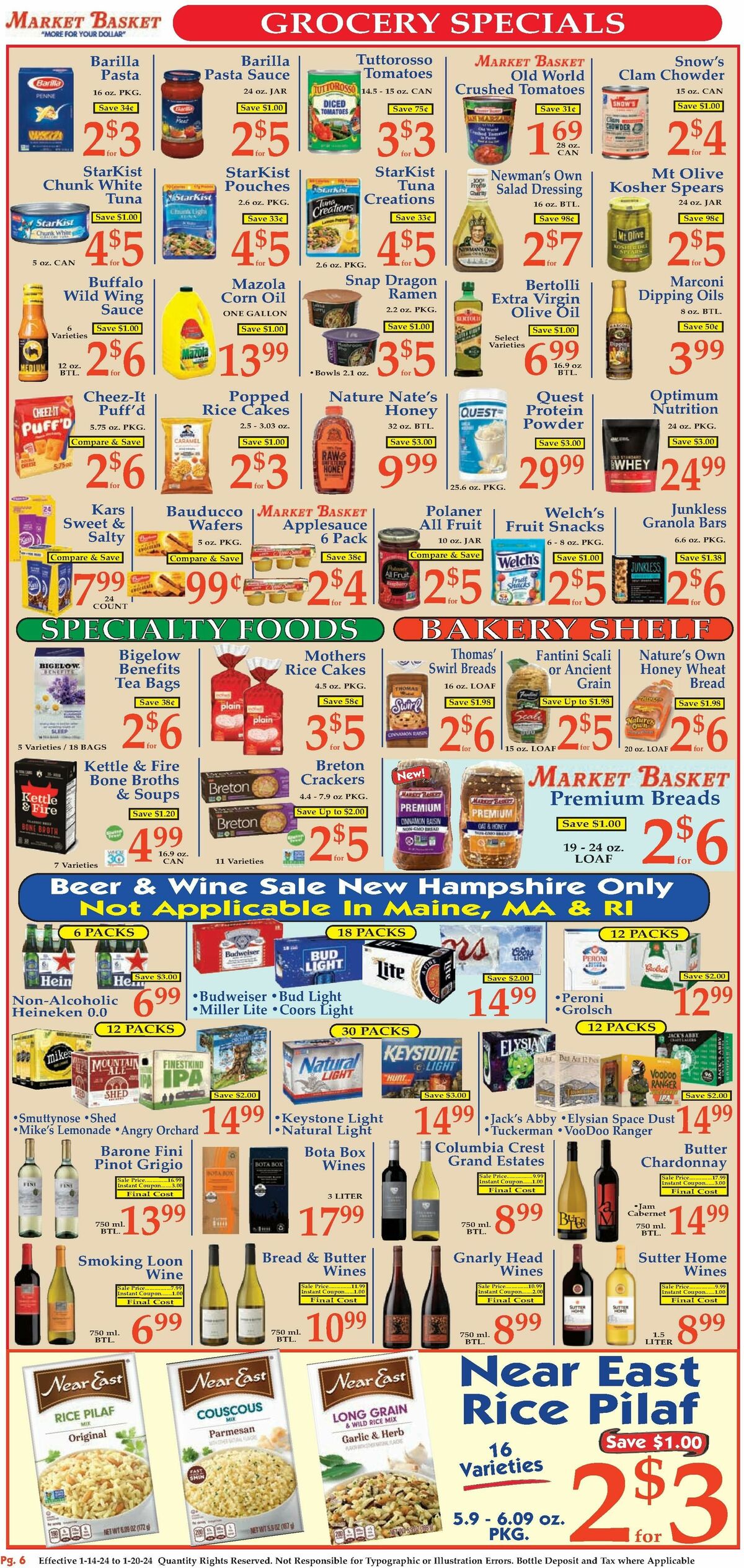 Market Basket Weekly Ad from January 14