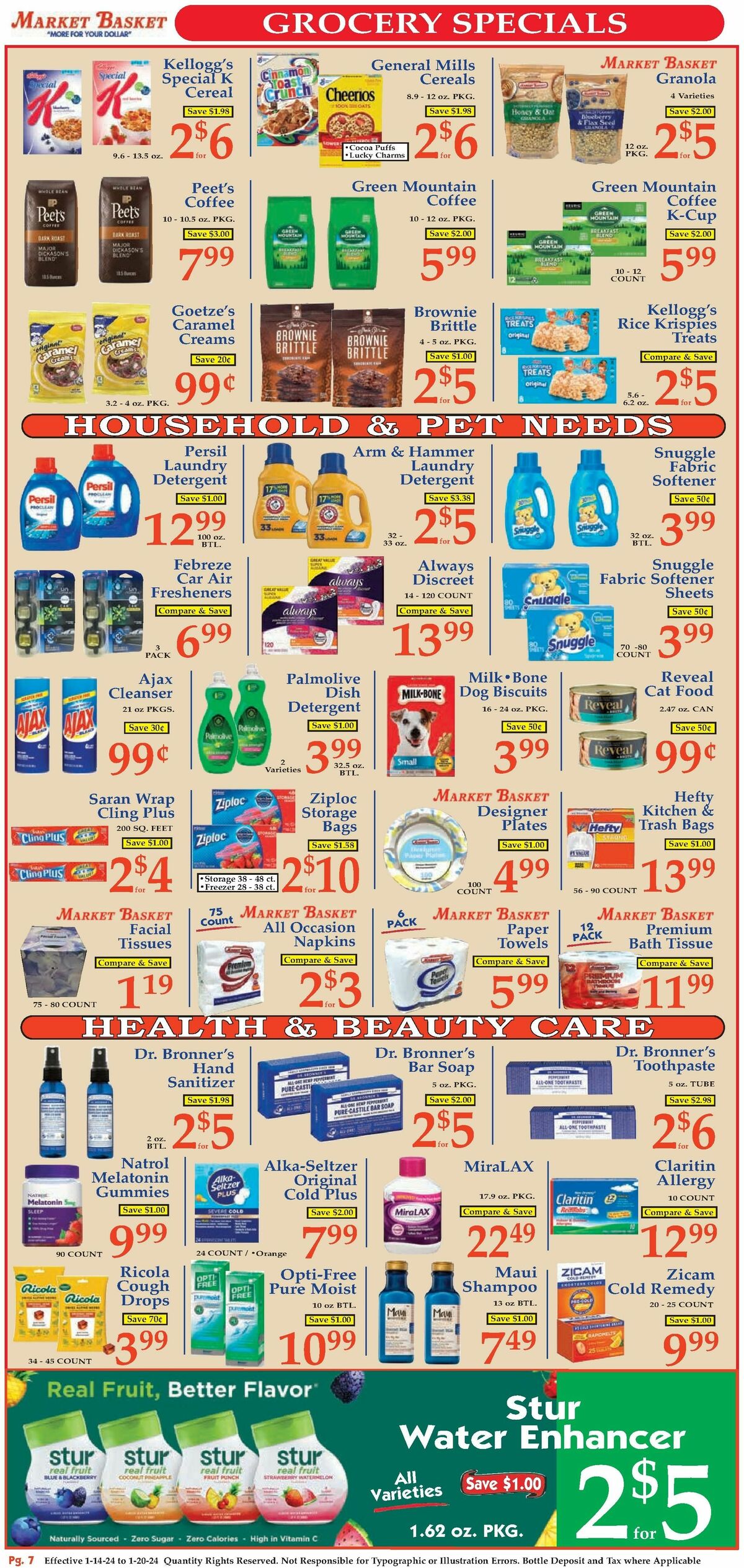 Market Basket Weekly Ad from January 14