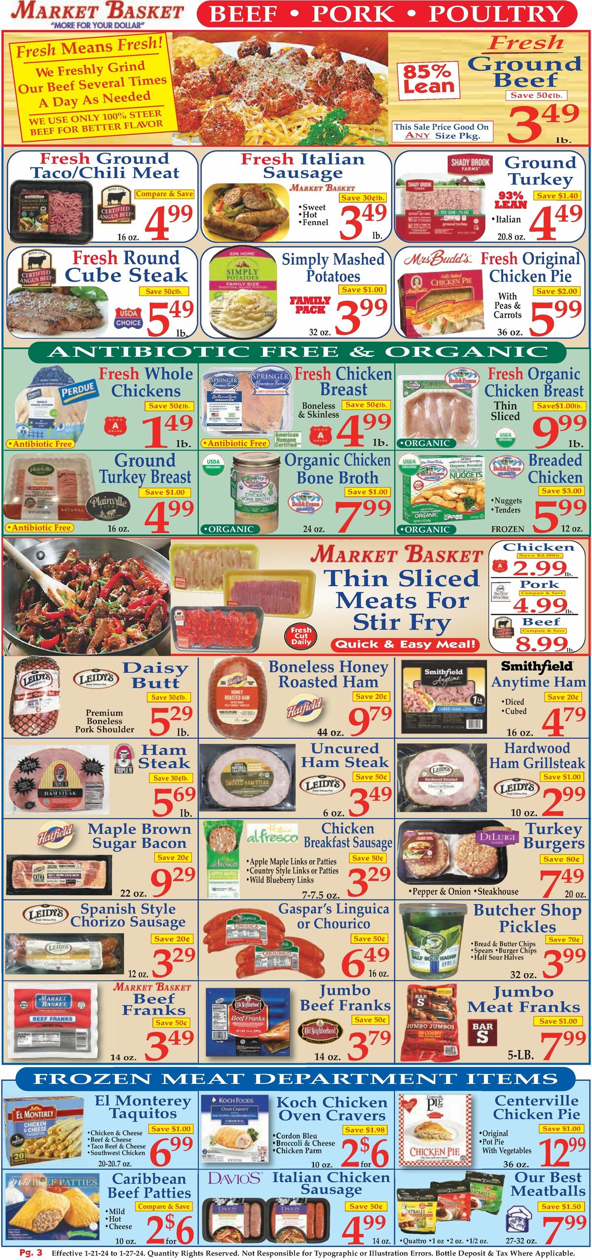 Market Basket Weekly Ad from January 21