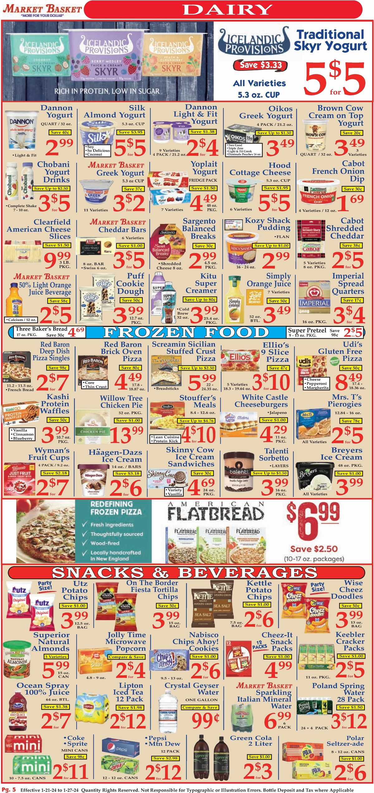 Market Basket Weekly Ad from January 21