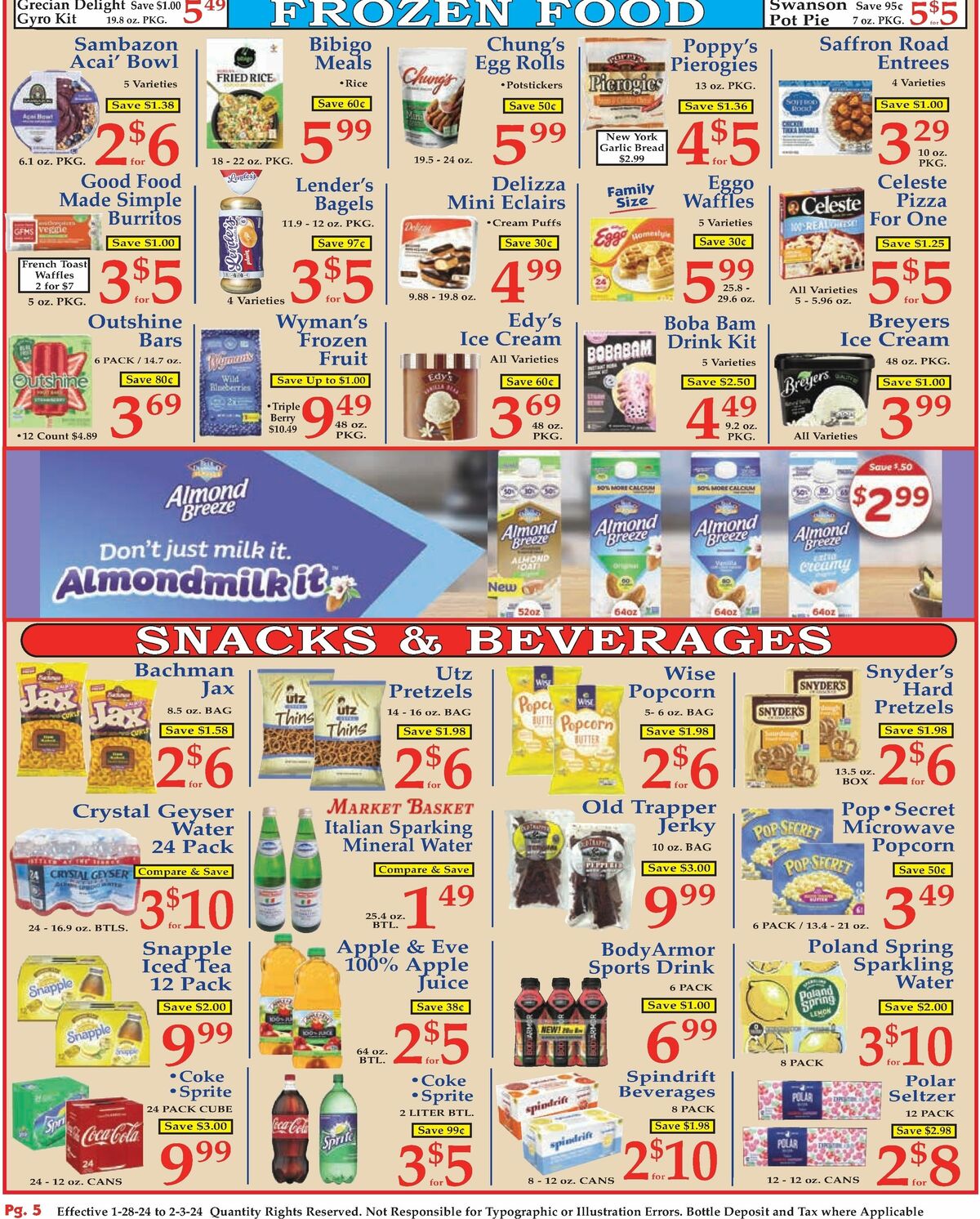 Market Basket Weekly Ad from January 28