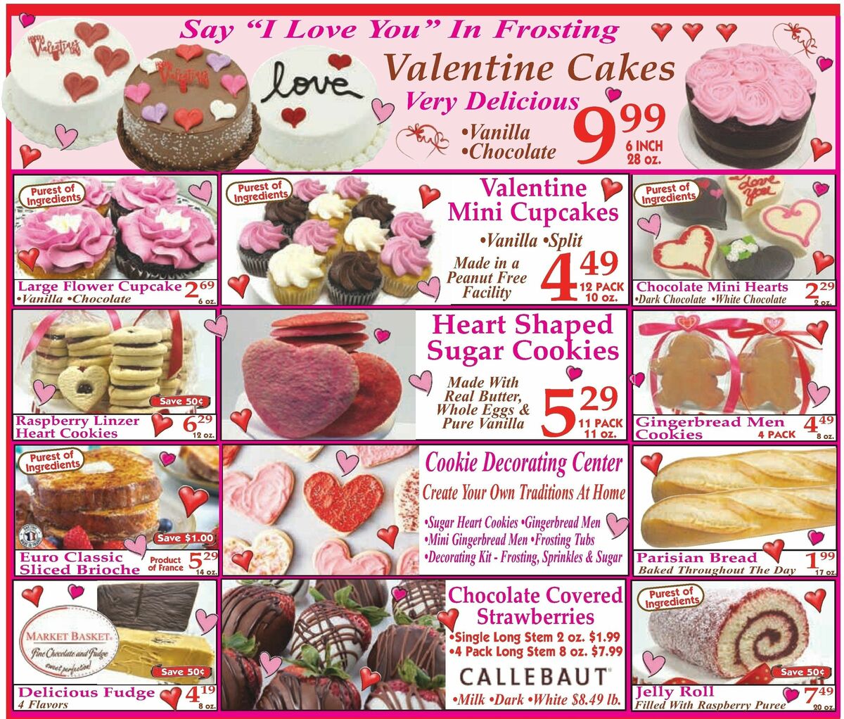 Market Basket Valentine's Day Weekly Ad from February 4