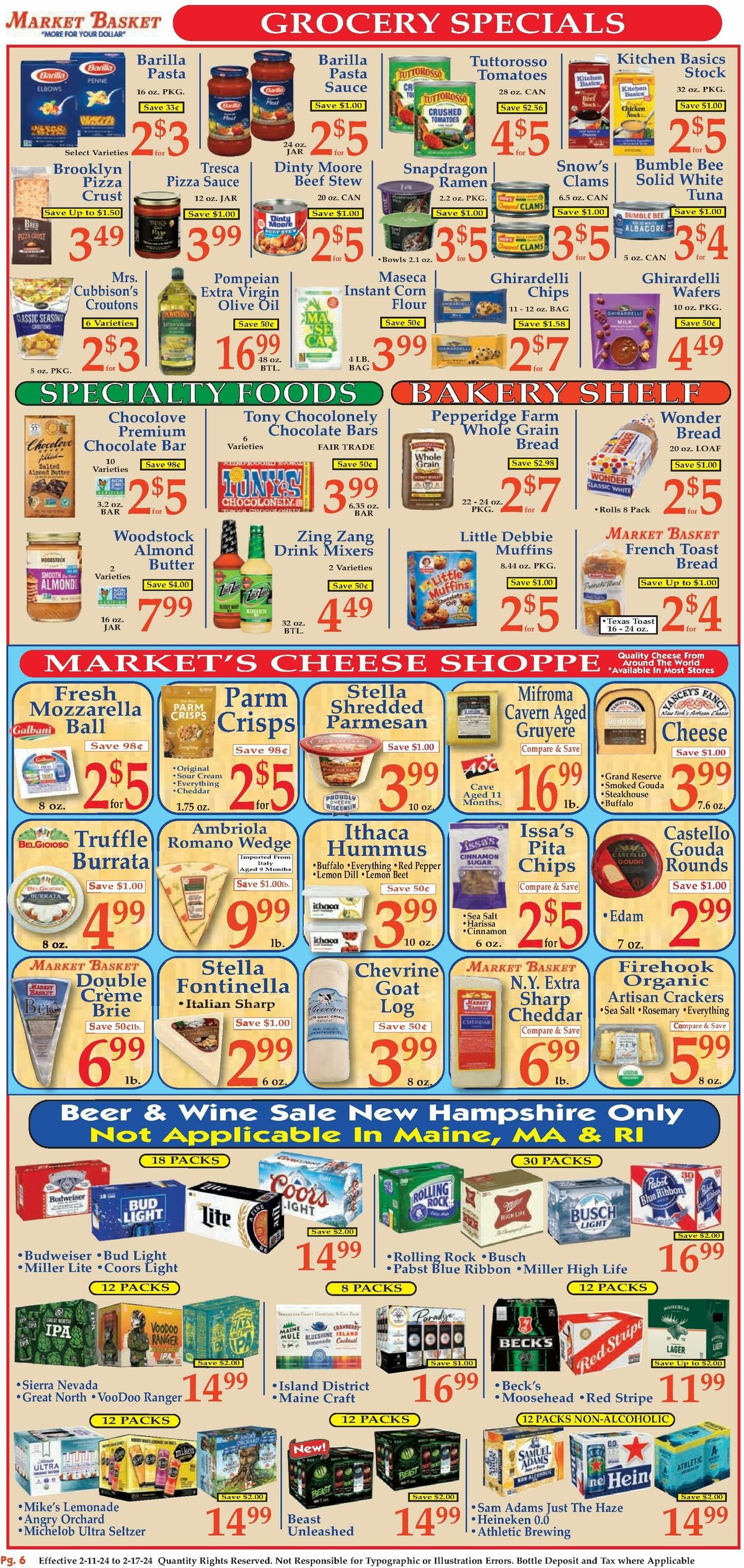 Market Basket Weekly Ad from February 11