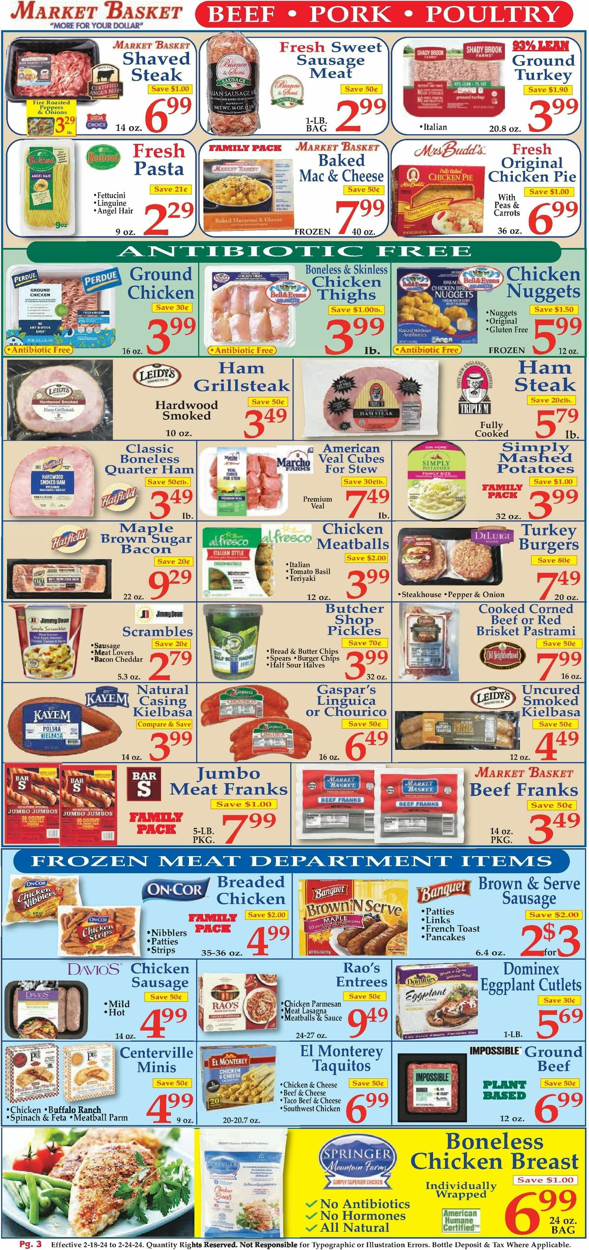 Market Basket Weekly Ad from February 18