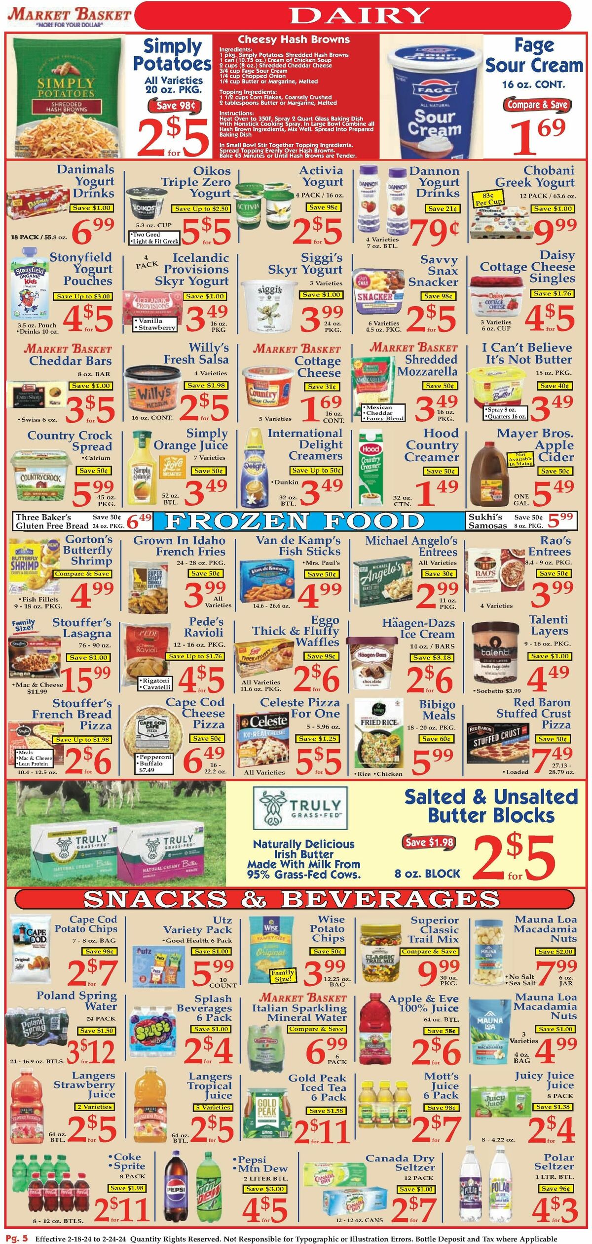 Market Basket Weekly Ad from February 18