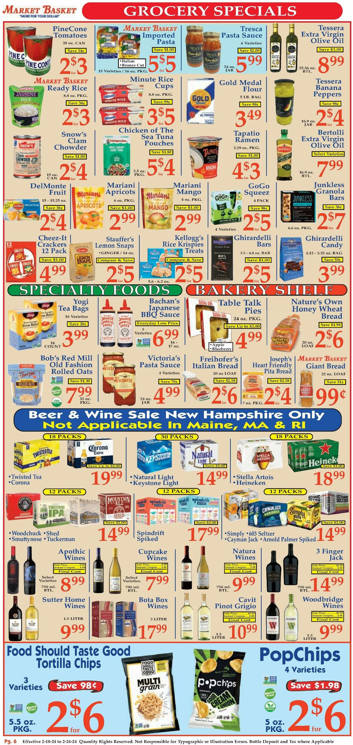 Market Basket Weekly Ad from February 18