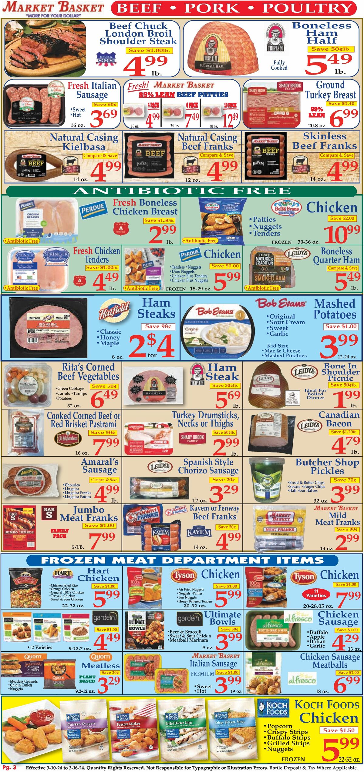 Market Basket Weekly Ad from March 10