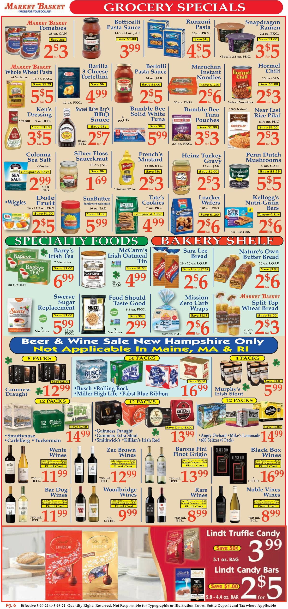 Market Basket Weekly Ad from March 10