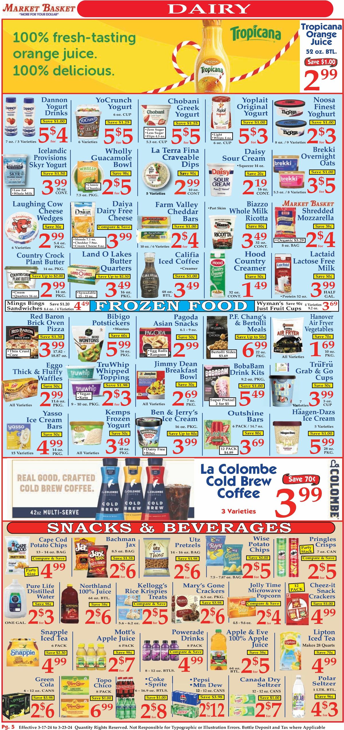 Market Basket Weekly Ad from March 17