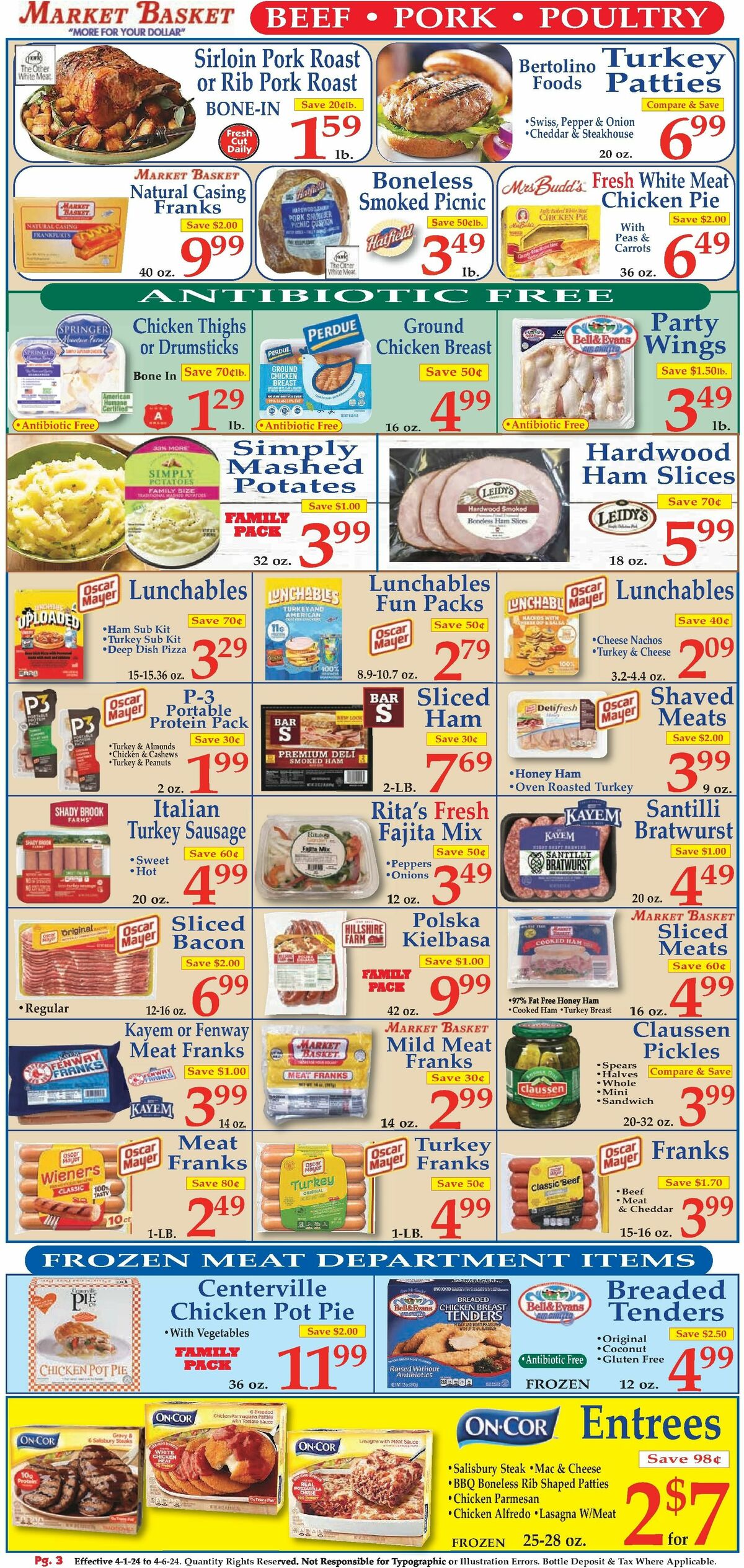 Market Basket Weekly Ad from April 1