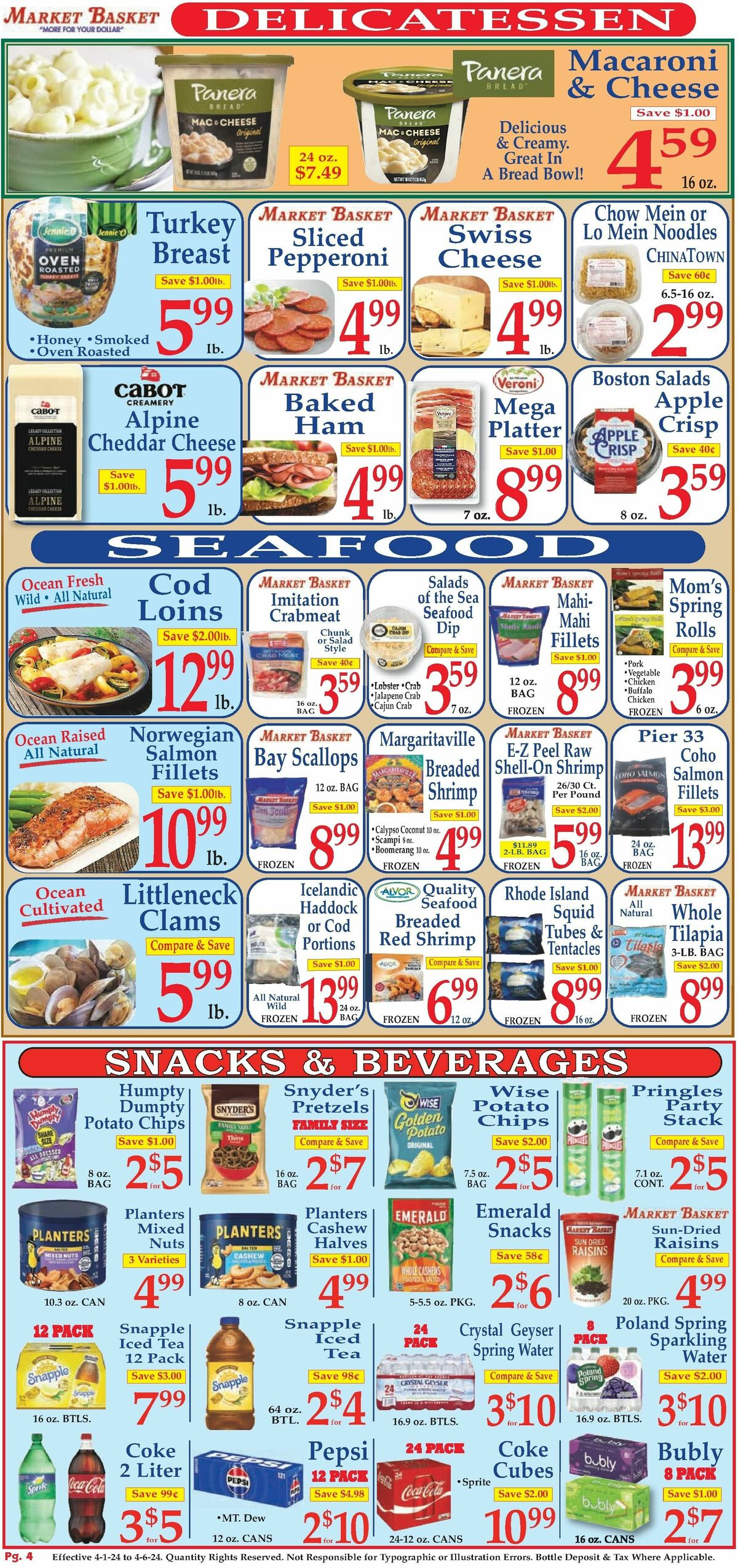 Market Basket Weekly Ad from April 1