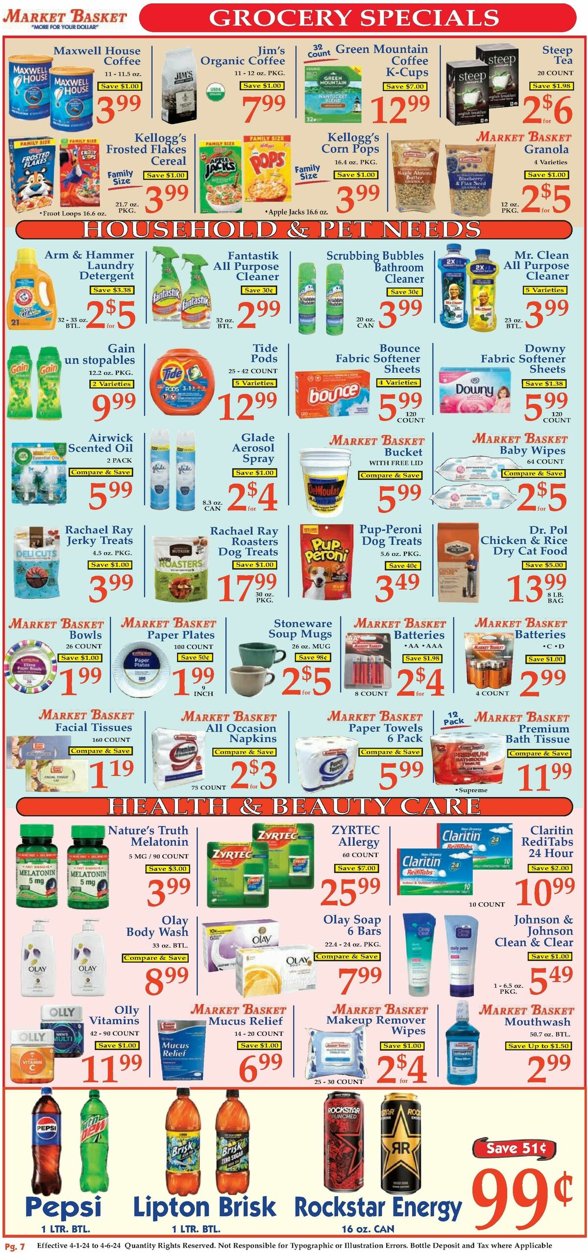 Market Basket Weekly Ad from April 1