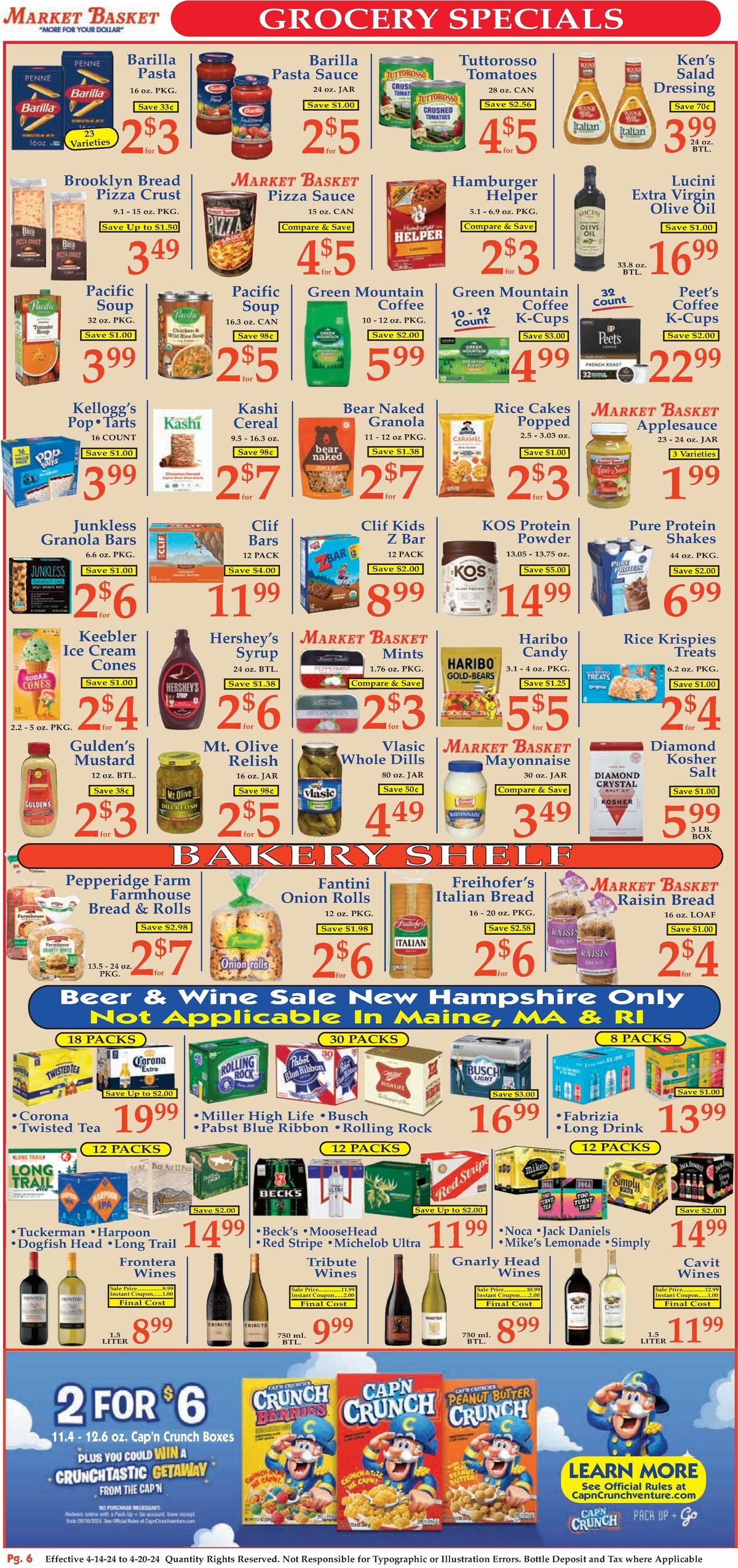 Market Basket Weekly Ad from April 14