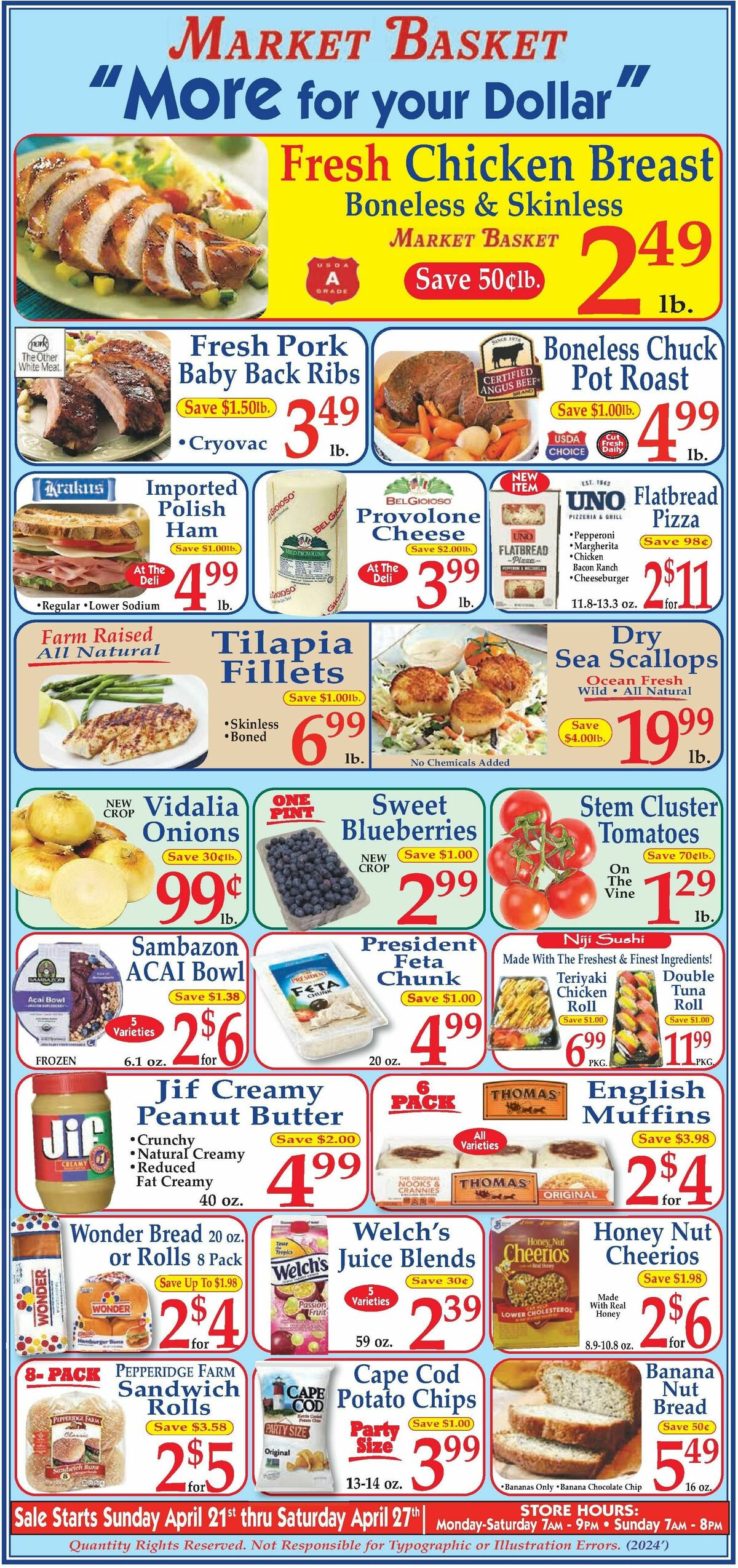 Market Basket Weekly Ad from April 21