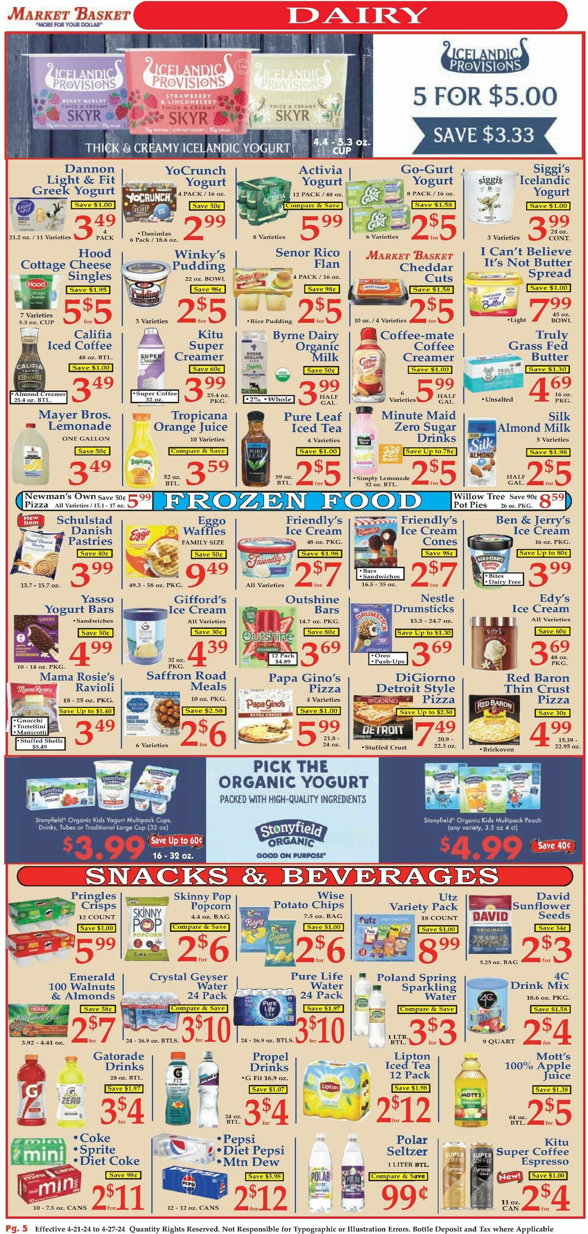 Market Basket Weekly Ad from April 21