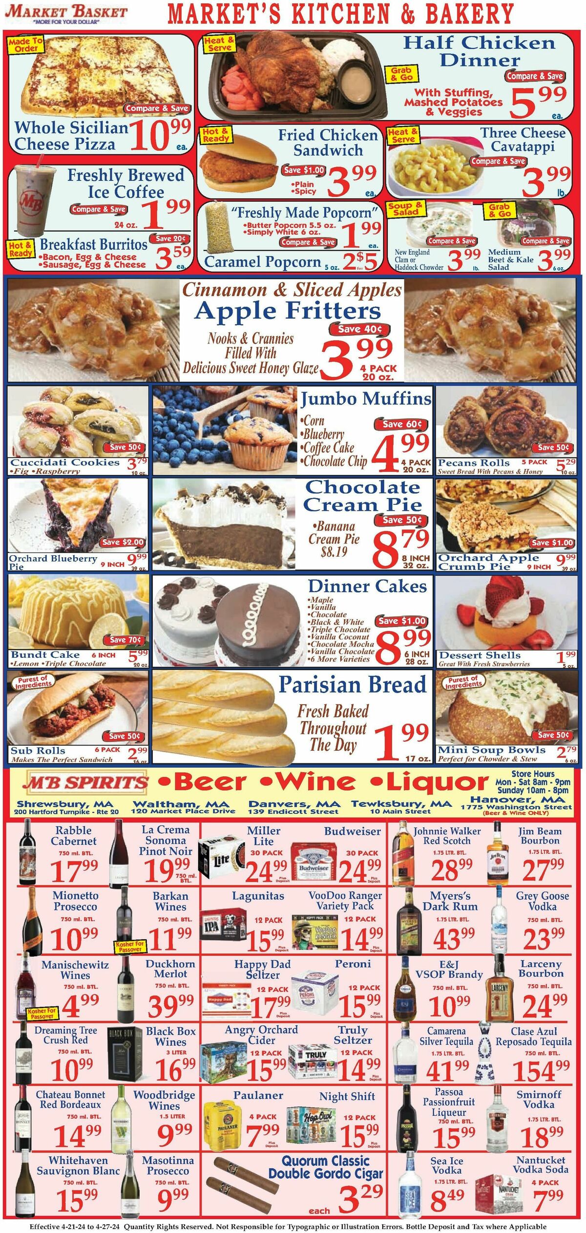 Market Basket Weekly Ad from April 21