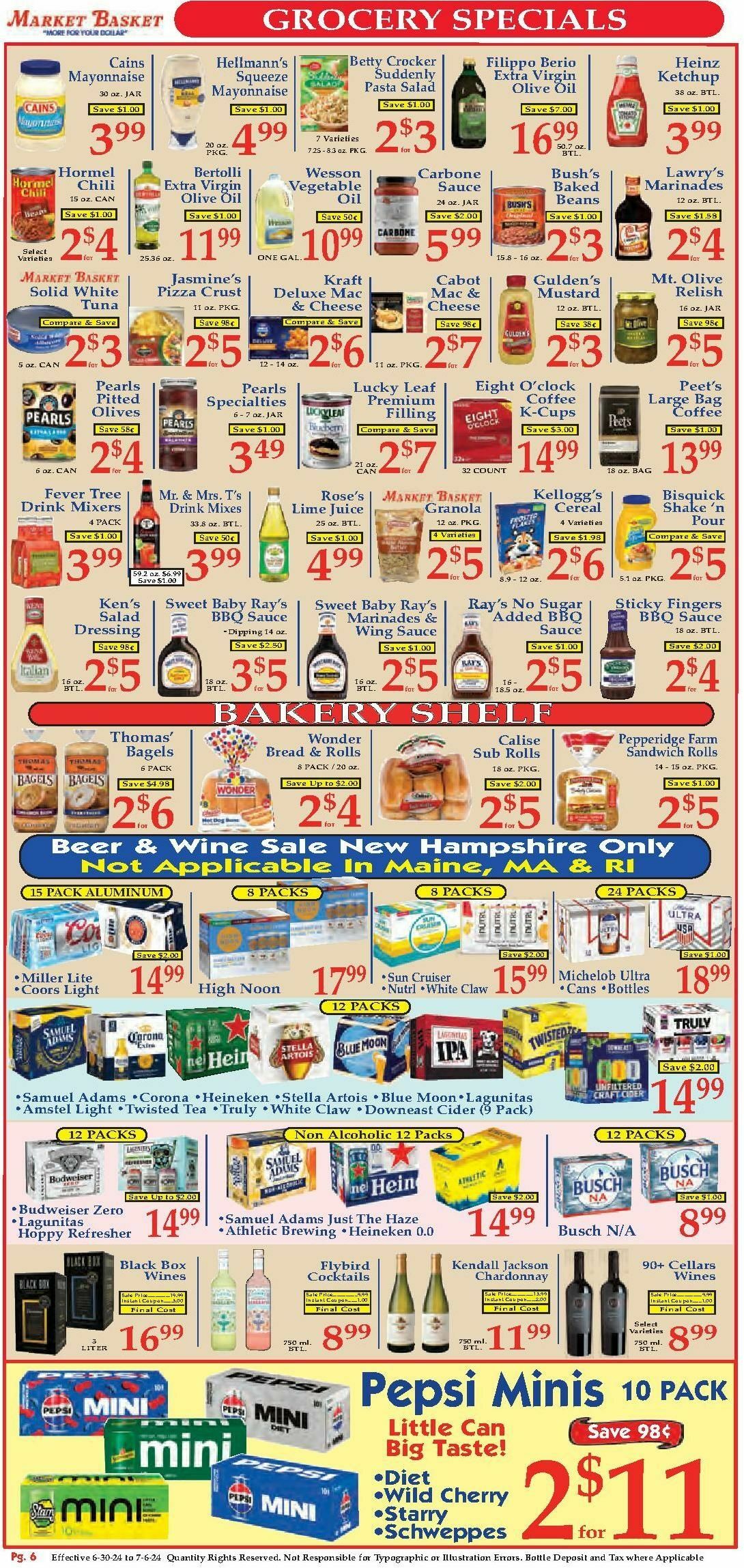 Market Basket Weekly Ad from June 30