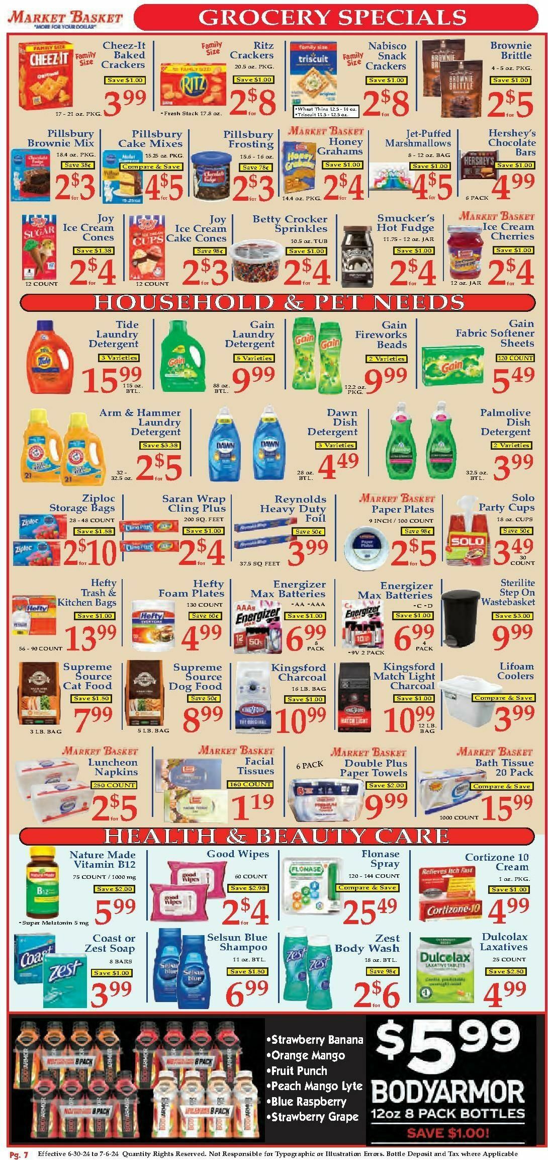 Market Basket Weekly Ad from June 30