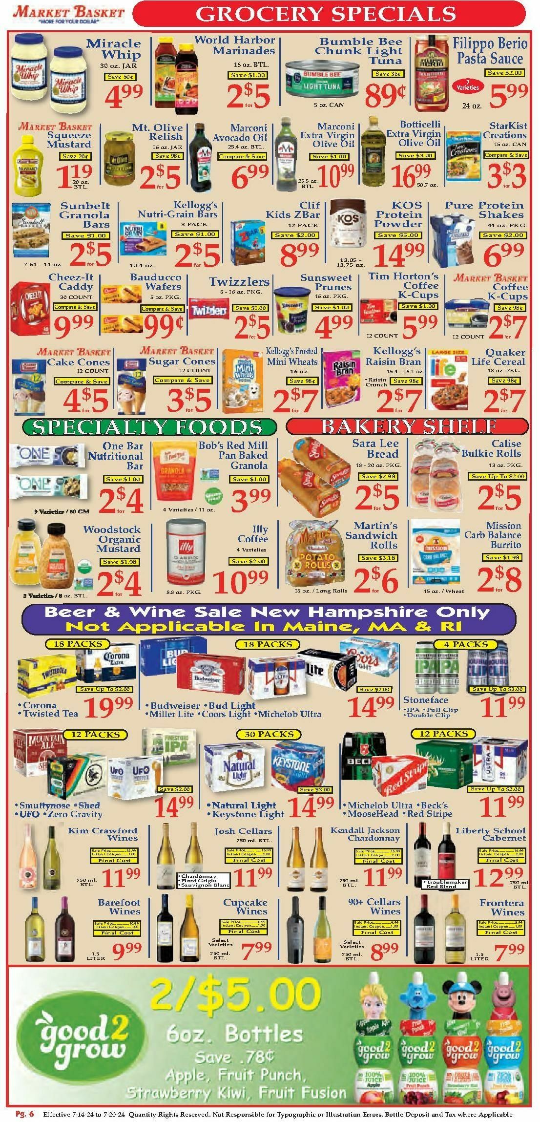 Market Basket Weekly Ad from July 14