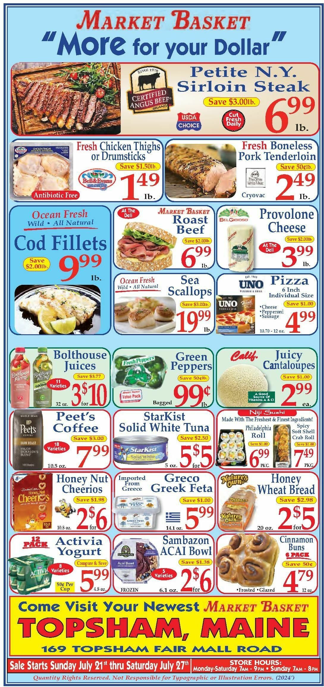 Market Basket Weekly Ad from July 21