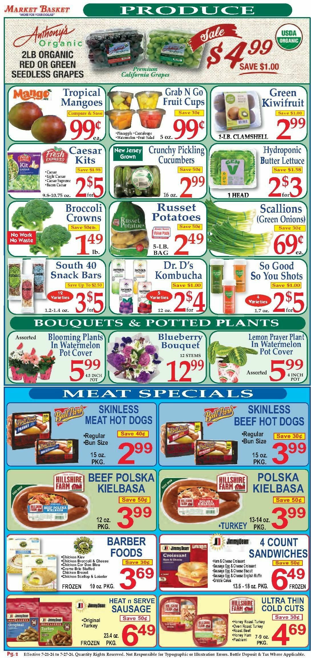 Market Basket Weekly Ad from July 21