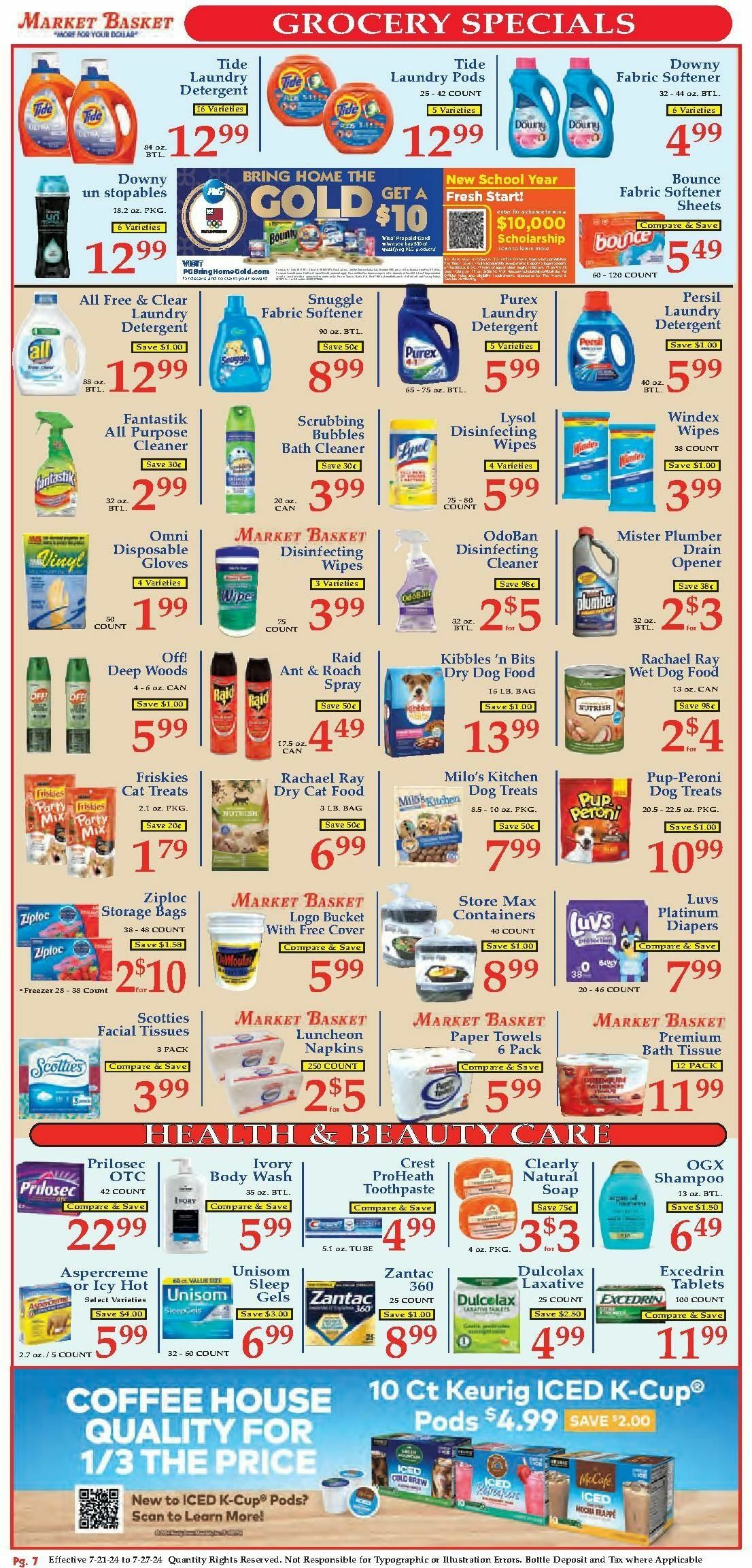 Market Basket Weekly Ad from July 21