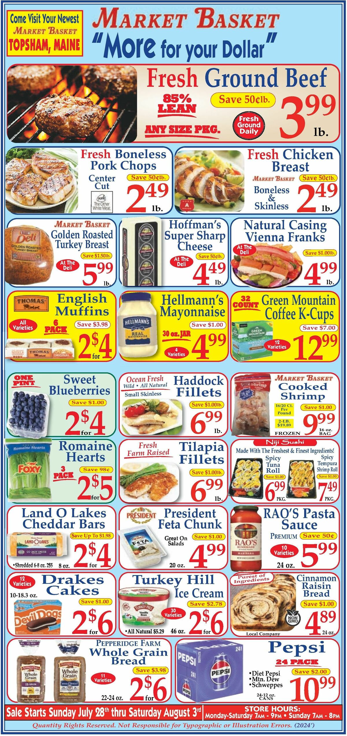 Market Basket Weekly Ad from July 28