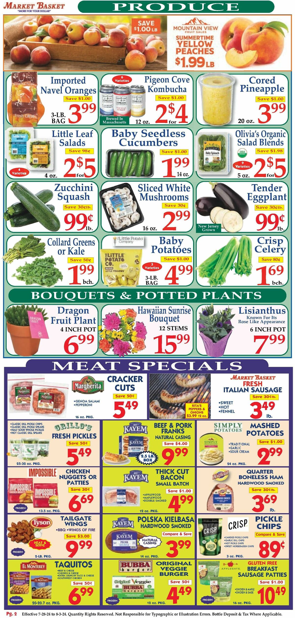 Market Basket Weekly Ad from July 28