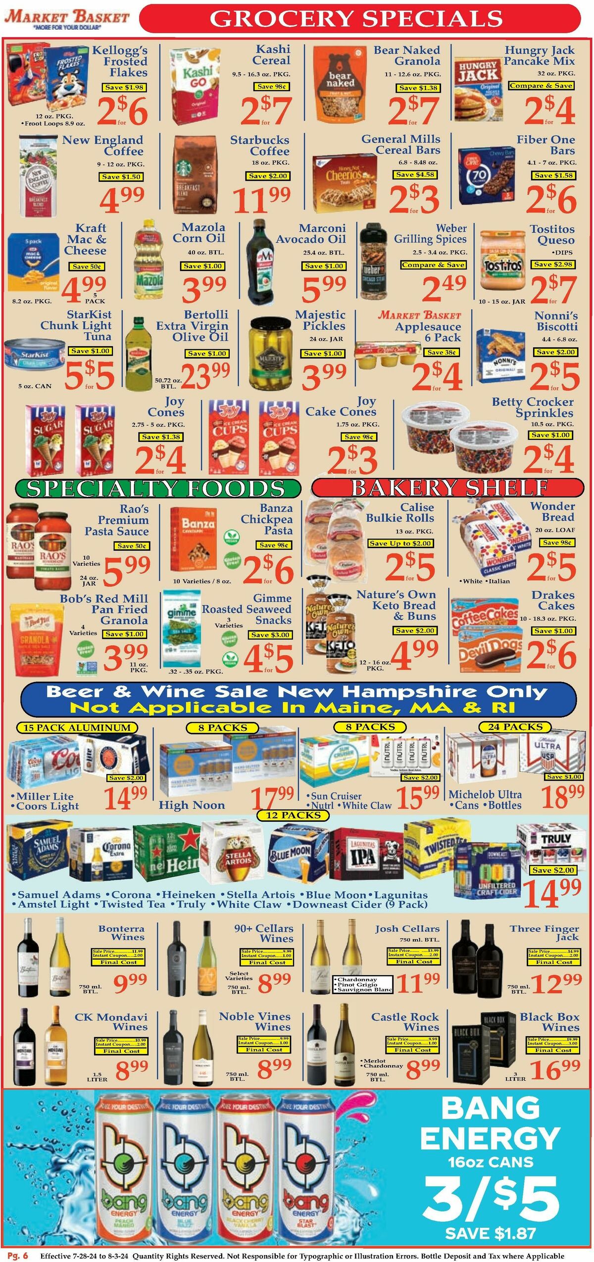 Market Basket Weekly Ad from July 28