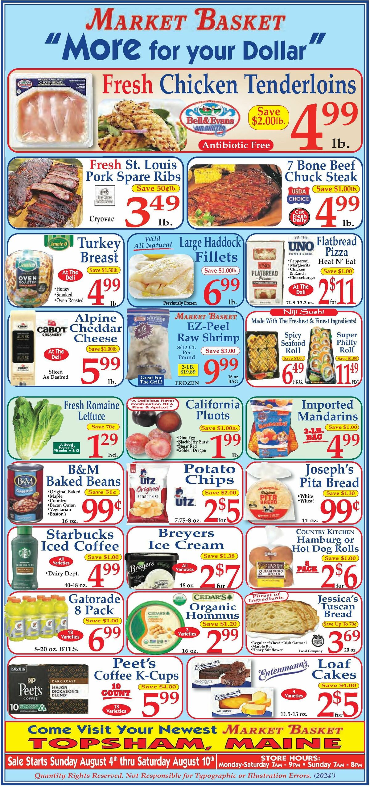 Market Basket Weekly Ad from August 4