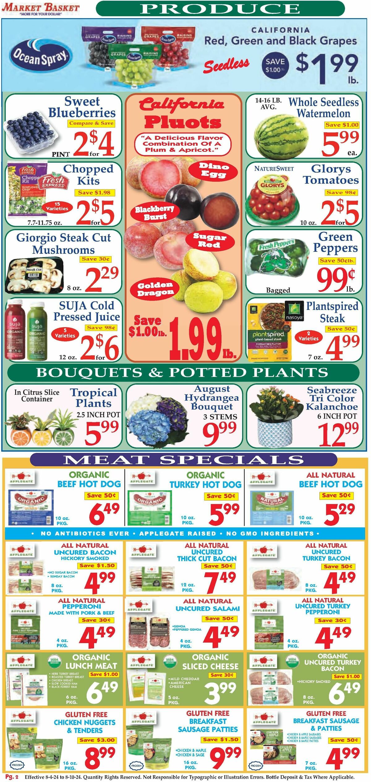 Market Basket Weekly Ad from August 4