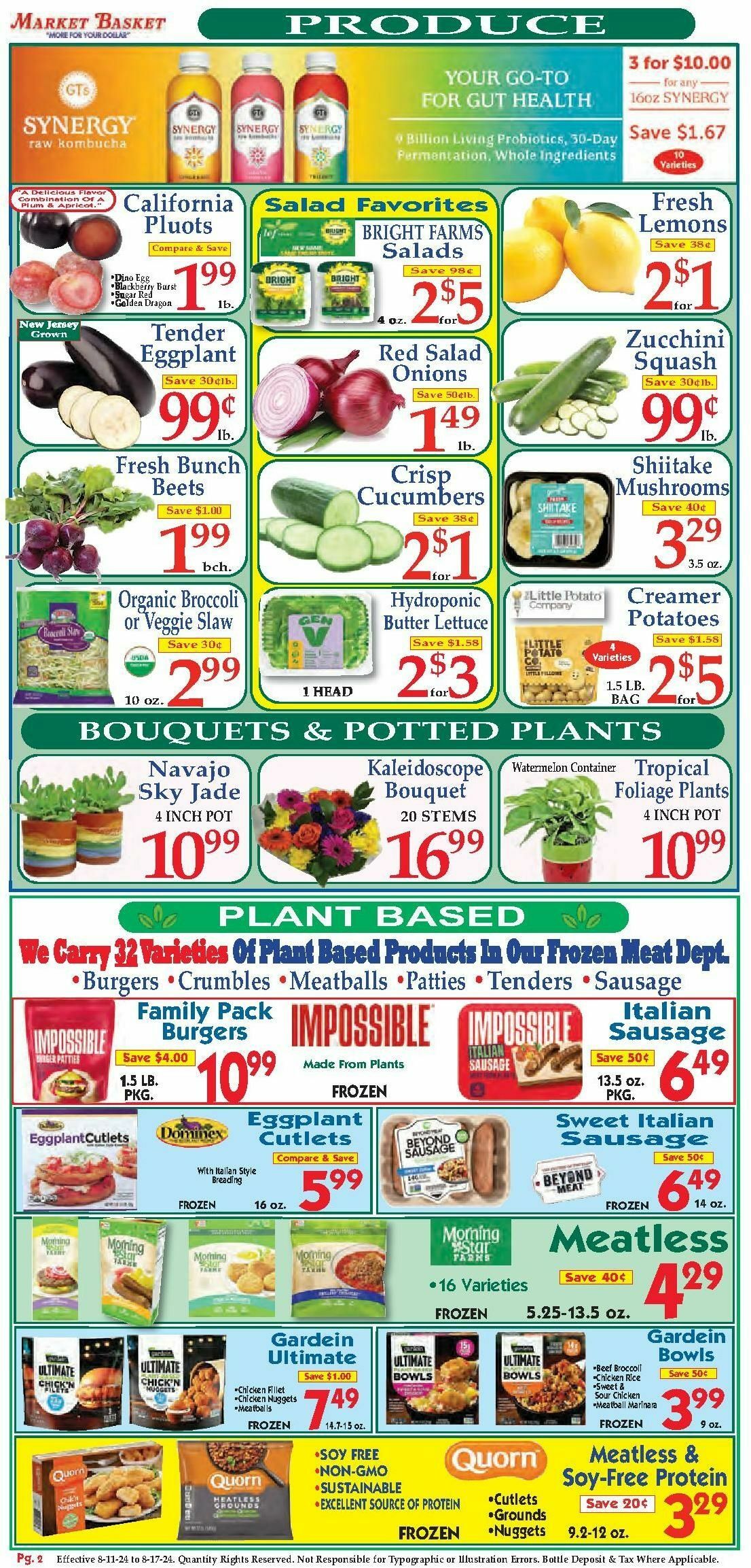 Market Basket Weekly Ad from August 11